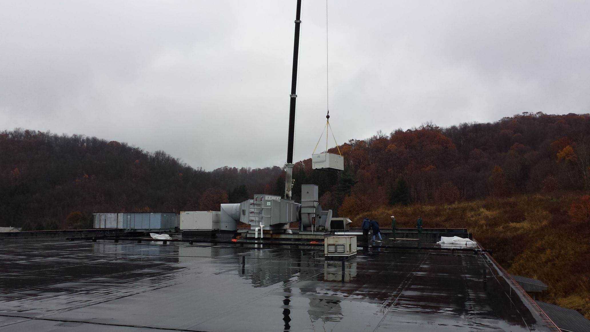 Industrial HVAC ductwork project
