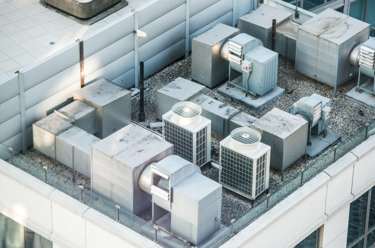 HVAC system on the roof top